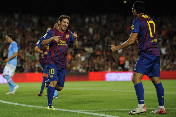 F.C. Barcelona 5 - S.S.C. Nápoles 0 (22-08-11) Trofeo Gamper	