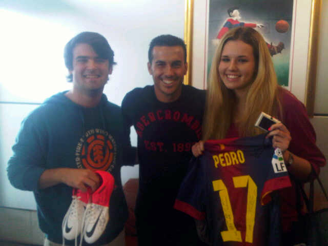 Pedro, con los premiados de #Mediomillondegracias