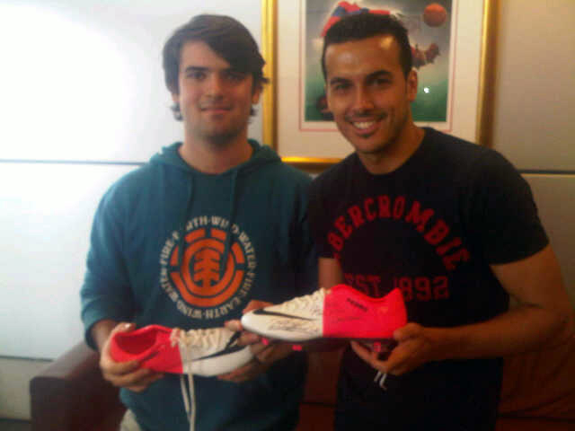 Pedro, con los premiados de #Mediomillondegracias