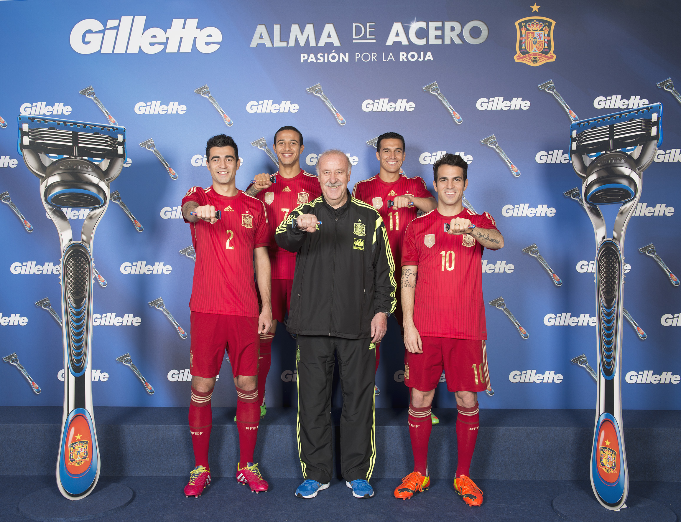 Pedro protagoniza la campaña ‘Alma de acero’ de Gillette con la Selección (04-03-14)