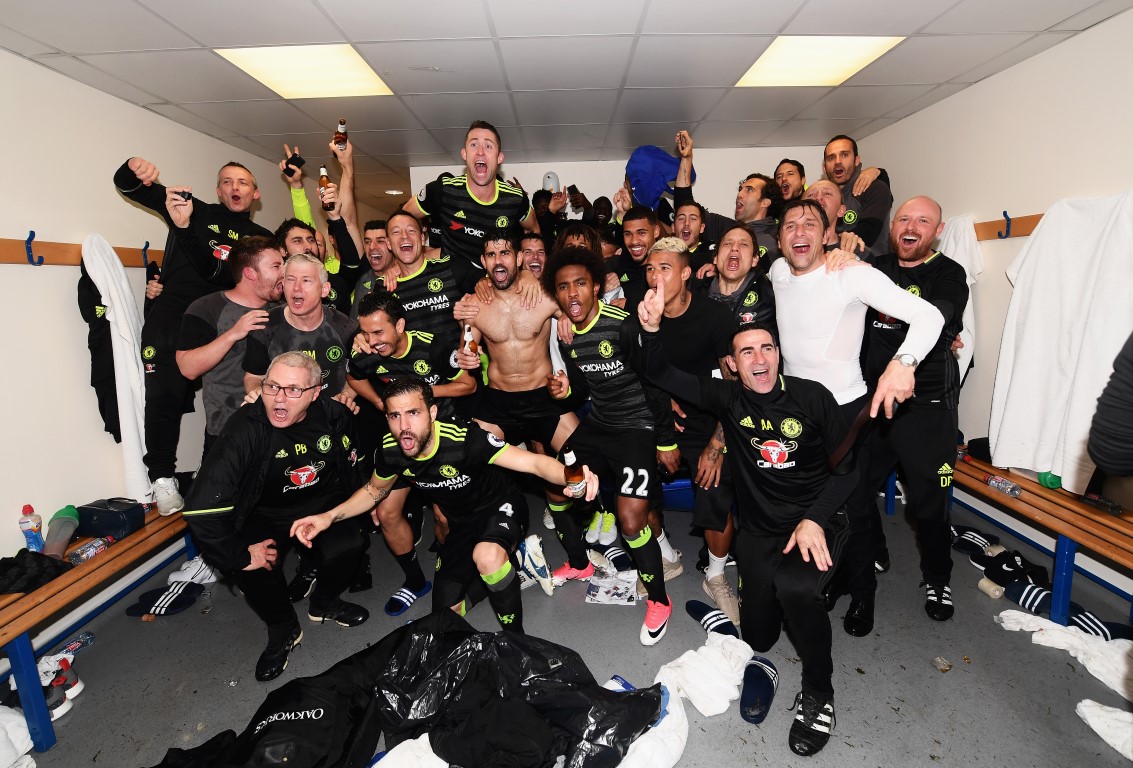 Pedro celebra el título de Premier League con el Chelsea en The Hawthorns (12-05-17) Darren Walsh