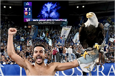 Pedro vence a la Roma en su primer Derby della Capitale