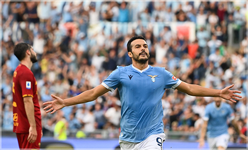 Pedro marca su primer gol con la SS Lazio en el Derby Della Capitale