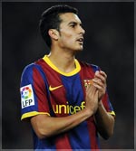Pedro celebra su doblete al Levante